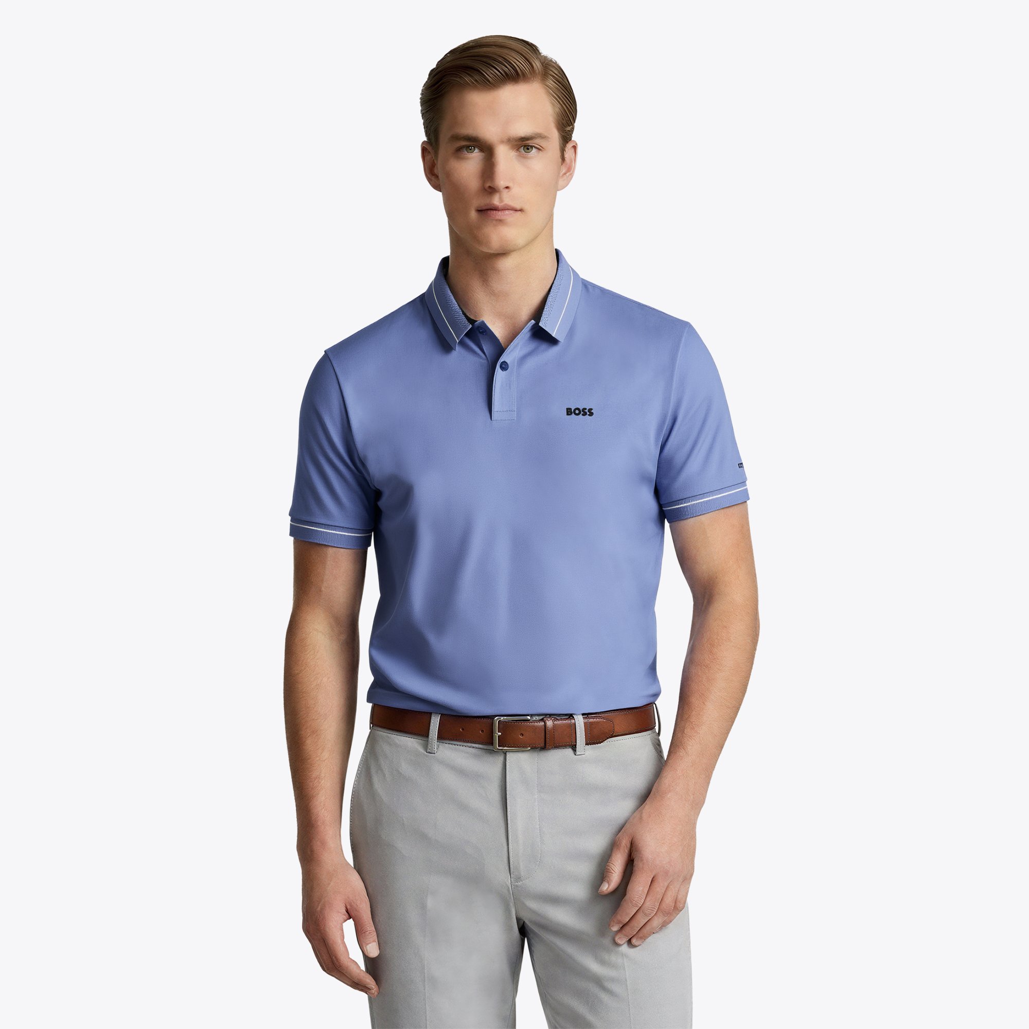Polo The 154th Open Royal Birkdale Hugo Boss Membro - Azzurro Chiaro