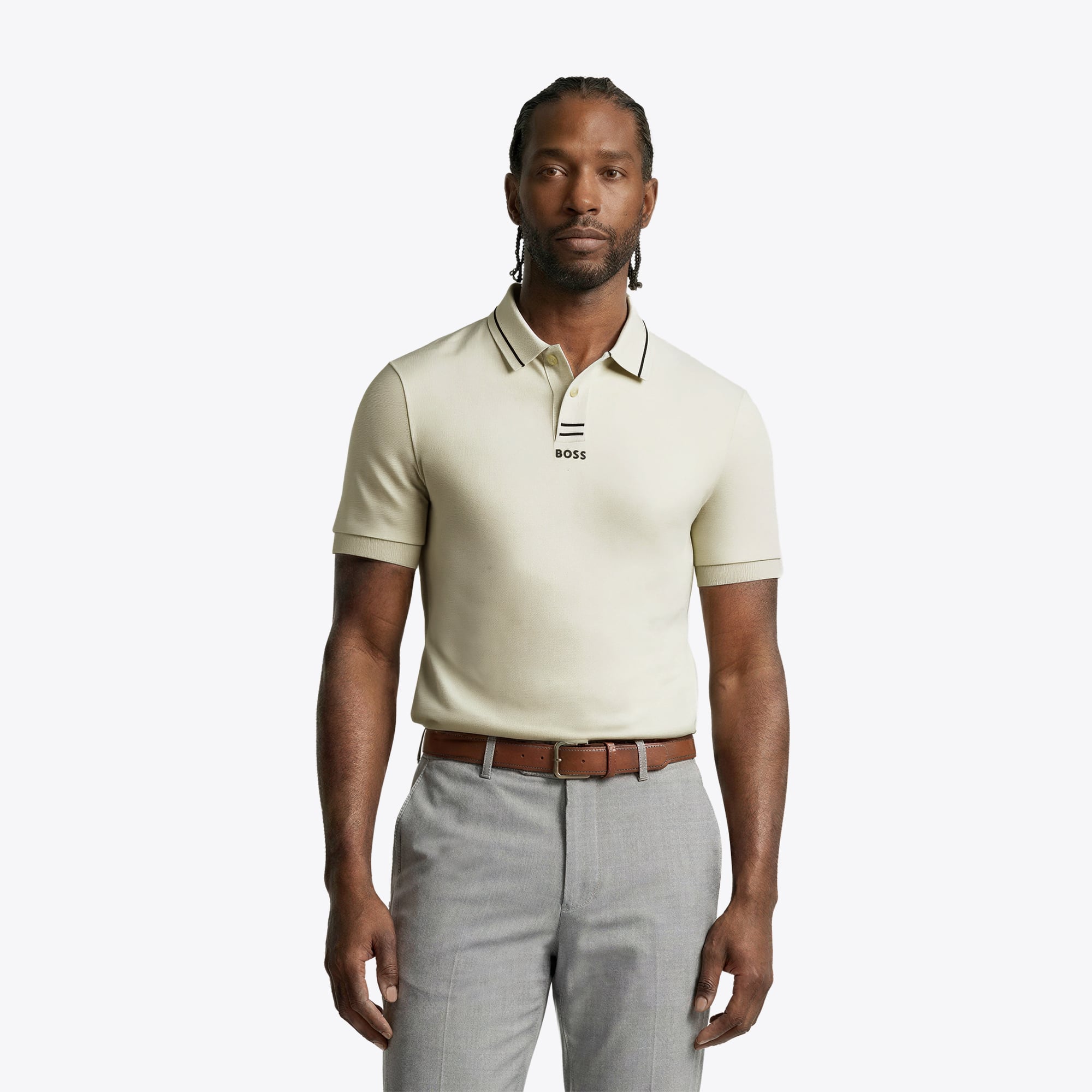 Polo The Open Hugo Boss Paule - Beige chiaro