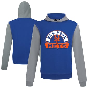 Men's Levelwear Royal New York Mets Throwback Ultimate Banner Arch Hoodie