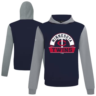 Men's Levelwear Navy Minnesota Twins Throwback Ultimate Banner Arch Hoodie
