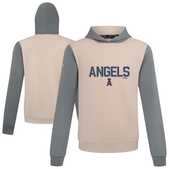 Men's Levelwear Sand Los Angeles Angels Throwback Carve Ultimate Hoodie