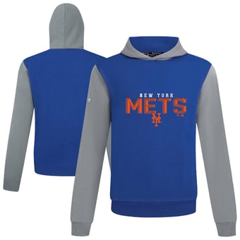 Men's Levelwear Royal New York Mets Throwback Carve Ultimate Hoodie