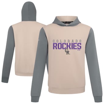 Men's Levelwear Sand Colorado Rockies Throwback Carve Ultimate Hoodie
