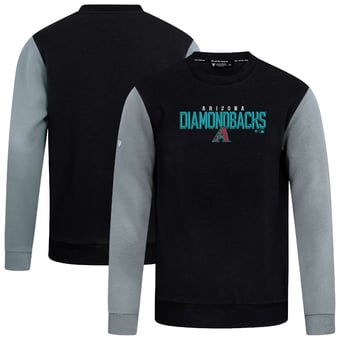 Men's Levelwear Black Arizona Diamondbacks Throwback Ultimate Carve Sweatshirt