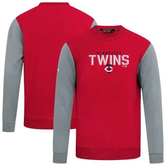 Men's Levelwear Red Minnesota Twins Throwback Ultimate Carve Sweatshirt