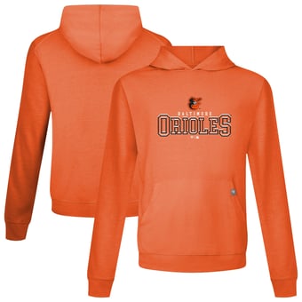 Men's Levelwear Orange Baltimore Orioles Relay Journey Pullover Hoodie