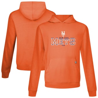 Men's Levelwear Orange New York Mets Relay Journey Pullover Hoodie