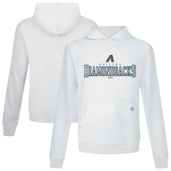 Men's Levelwear White Arizona Diamondbacks Relay Journey Pullover Hoodie