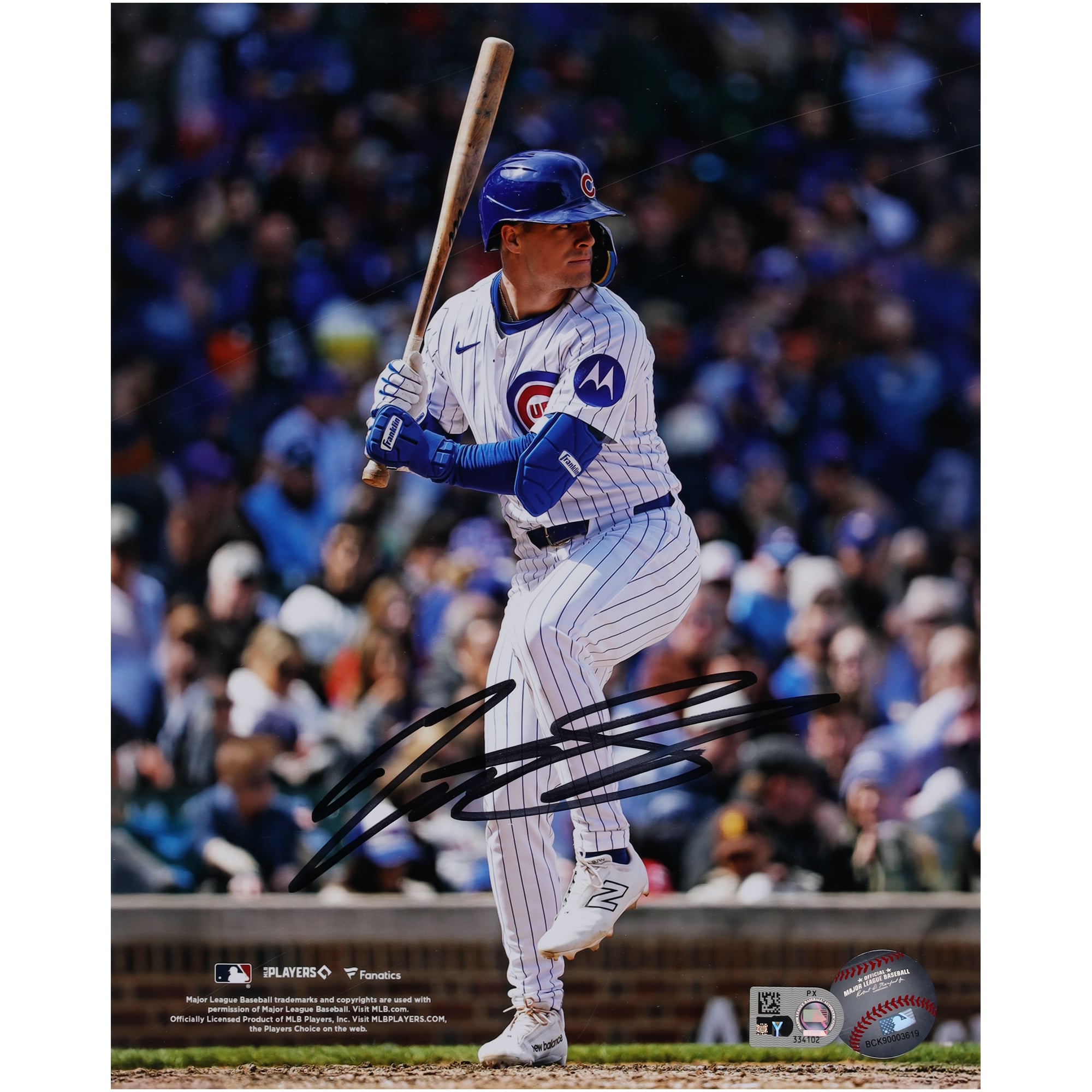Matt Shaw Chicago Cubs Autographed 8" x 10" Batting Photograph