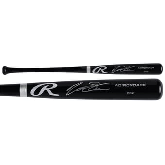 Matt Shaw Chicago Cubs Autographed Black Rawlings Pro Bat