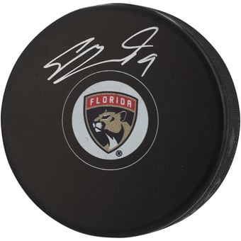 Sam Bennett Florida Panthers Autographed Hockey Puck