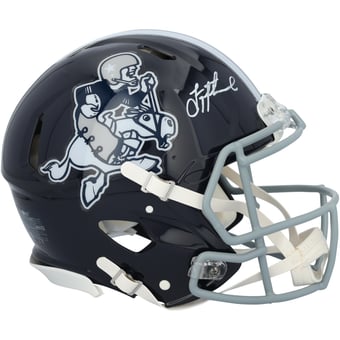 Troy Aikman Dallas Cowboys Autographed Riddell Cowboy Joe Speed Authentic Helmet