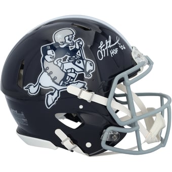 "Troy Aikman Dallas Cowboys Autographed Riddell Cowboy Joe Speed Authentic Helmet with ""HOF 06"" Inscription"