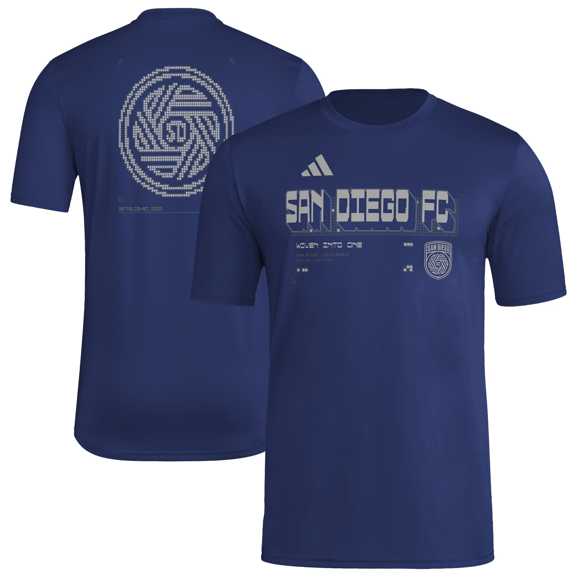 Men's adidas Navy San Diego FC 2026 Anthem AEROREADY Pregame T-Shirt
