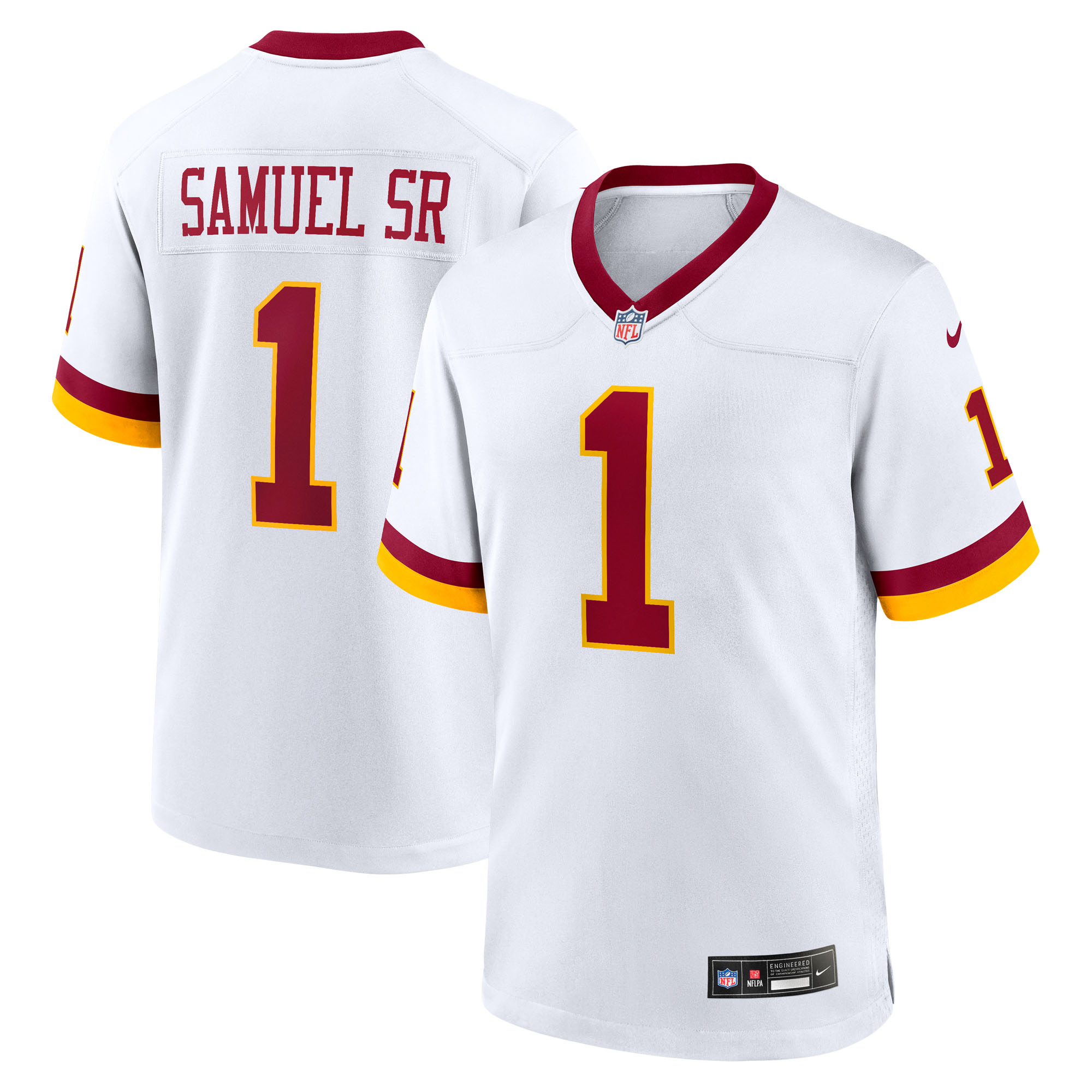 Men's Nike Deebo Samuel Sr White Washington Commanders Game Super Bowl Era Jersey