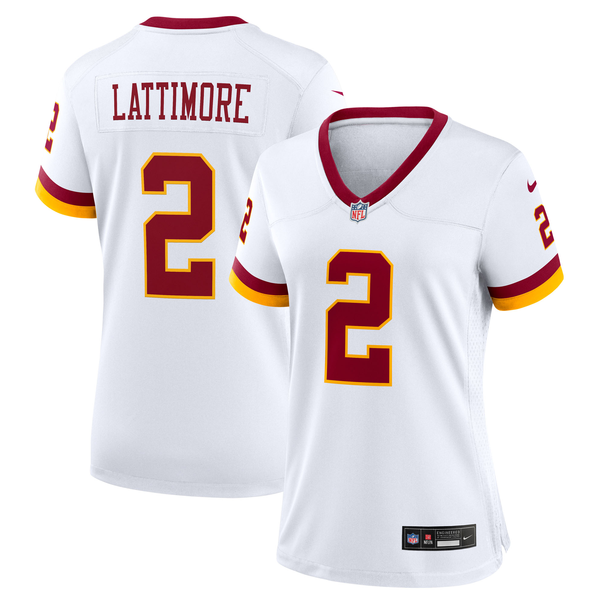 Nike Women's Marshon Lattimore White Washington Commanders Game Super Bowl Era Jersey - White