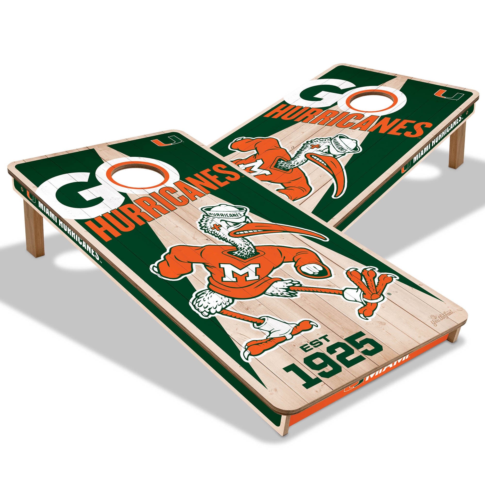 IDNA Miami Hurricanes 2' x 4' Cornhole Game