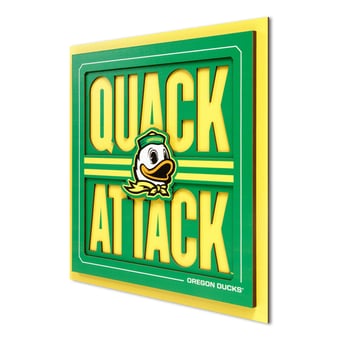 Fanpoint Oregon Ducks Slogan Series 3D Wall Art