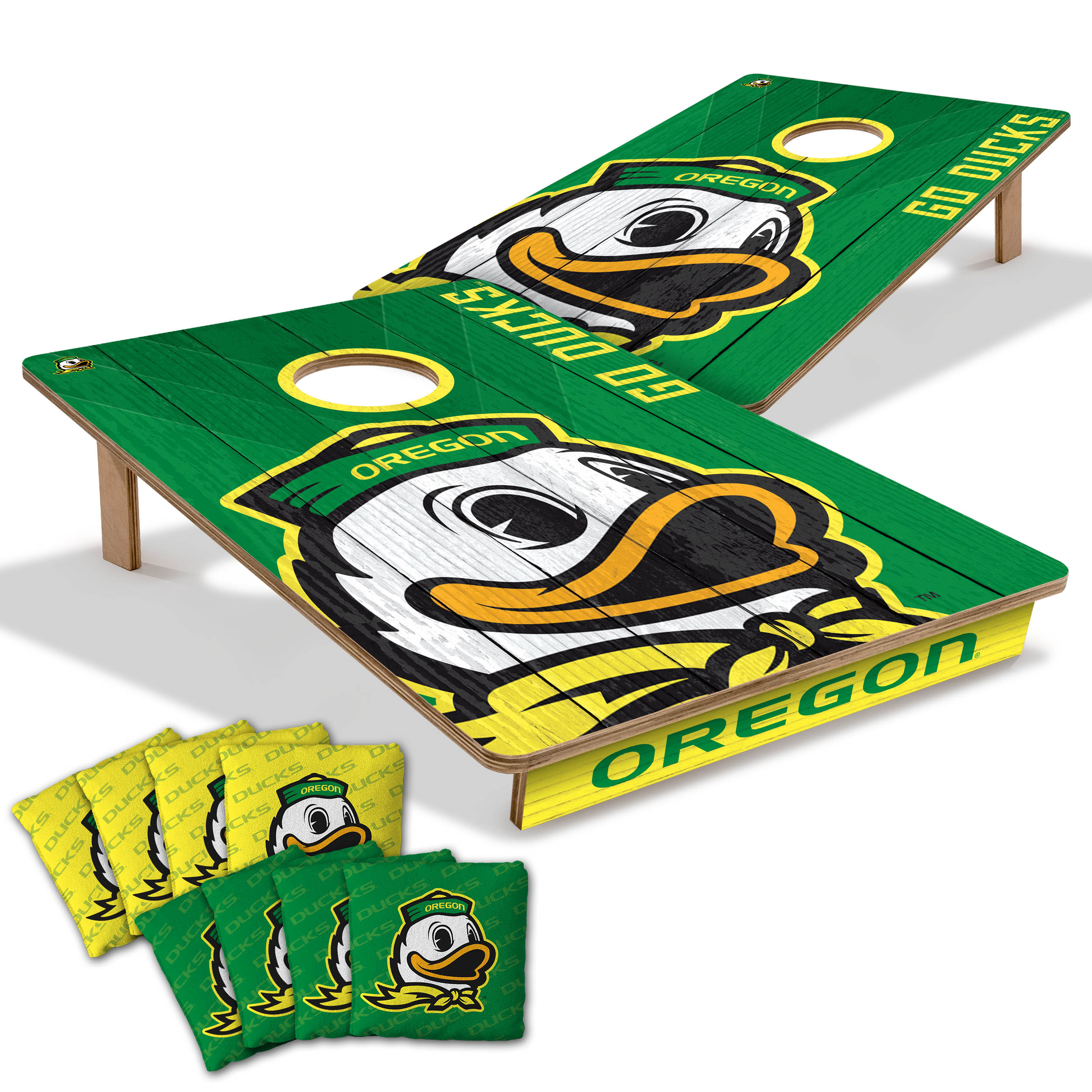 IDNA Oregon Ducks 2' x 3' Cornhole Game with Bags