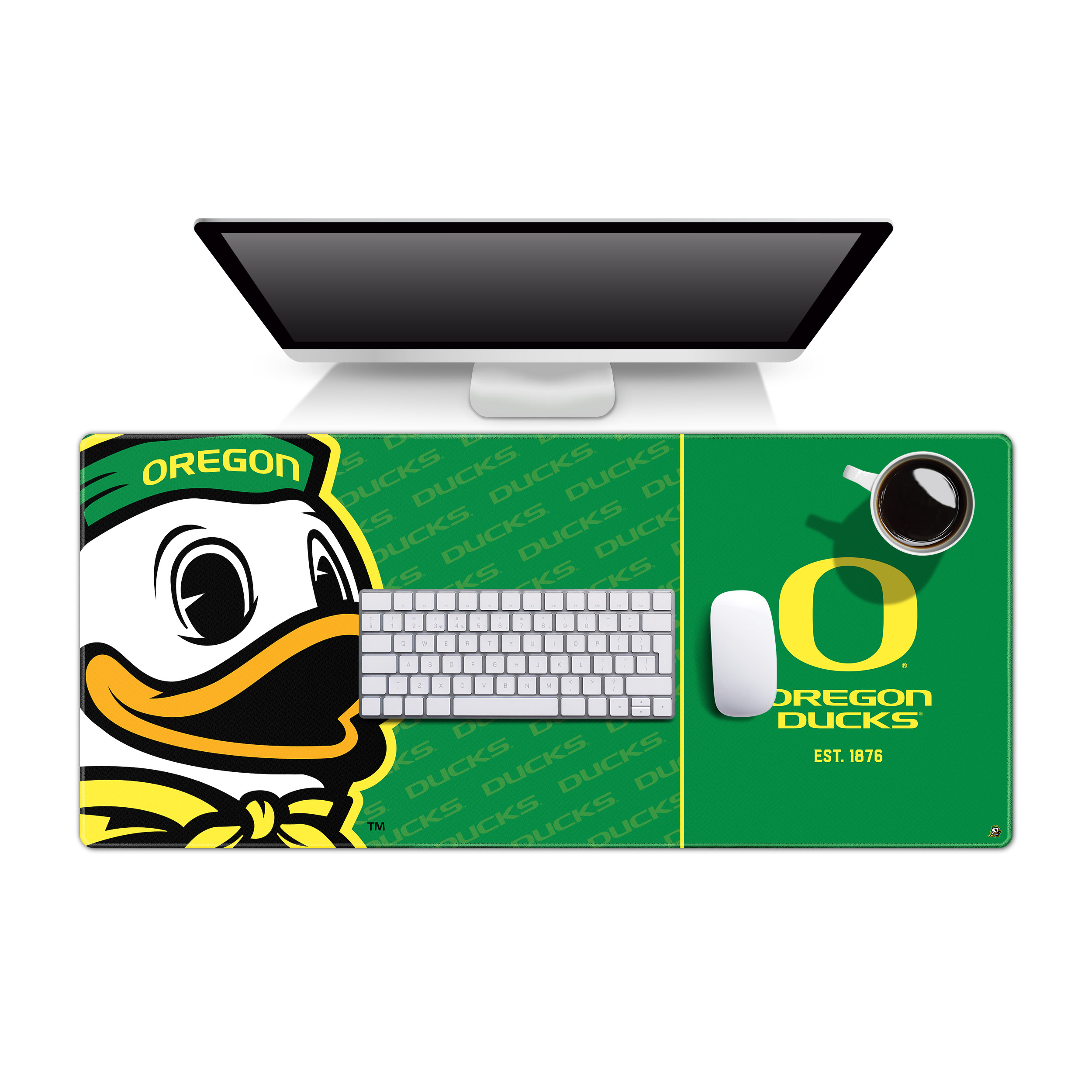 Fanpoint Oregon Ducks 15.7" x 35.4" Logo Series Desk Pad