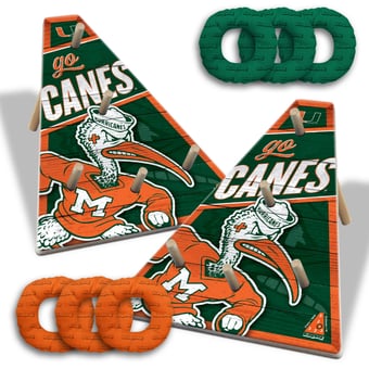 Fanpoint Miami Hurricanes 20" x 23" Ring Bag Game