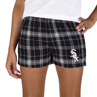 Women's Concepts Sport Black/Gray Chicago White Sox Ultimate Flannel Shorts