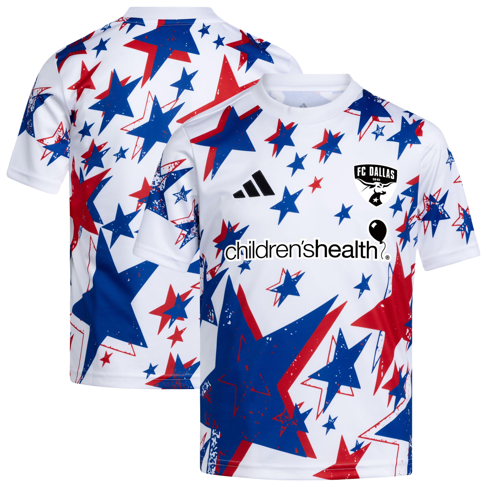 Youth adidas White FC Dallas 2026 Americana Pre-Match Jersey