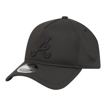 Men's New Era  Black Atlanta Braves Injection Apex 9FORTY Adjustable Hat