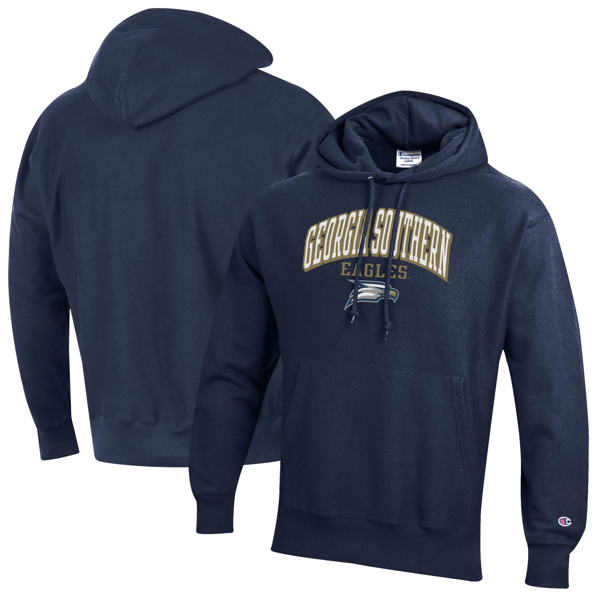 Men's Champion Navy Georgia Southern Eagles Reverse Weave Pullover Hoodie