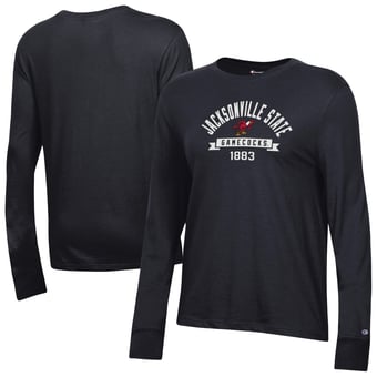 Women's Champion Black Jacksonville State Gamecocks Core Long Sleeve T-Shirt