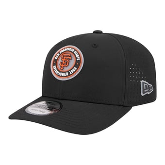 Men's New Era  Black San Francisco Giants Circle 9SEVENTY Adjustable Hat