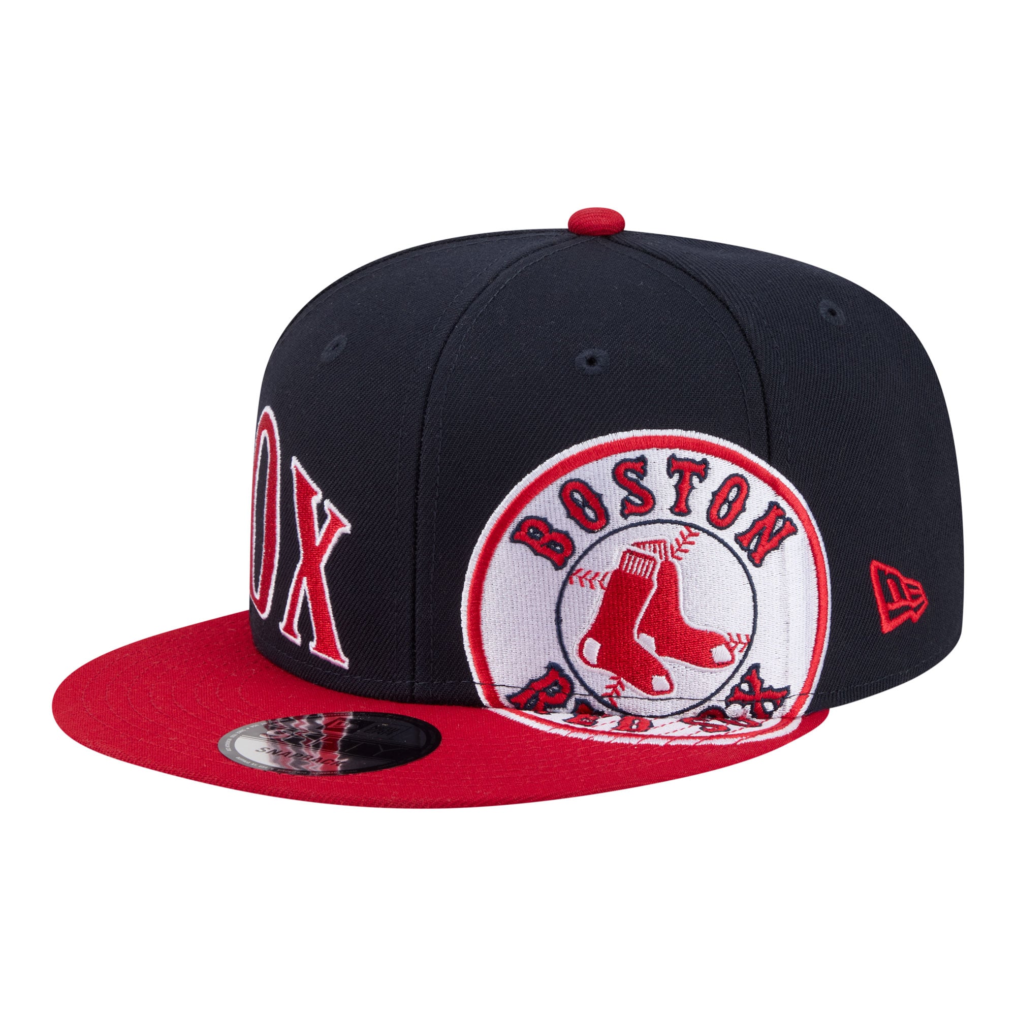 Men's New Era Navy/Red Boston Red Sox Stretched Two-Tone 9FIFTY Adjustable Hat