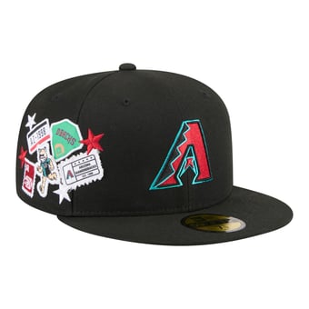 Men's New Era  Black Arizona Diamondbacks City Patch 59FIFTY Fitted Hat