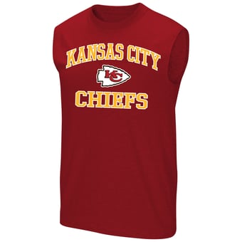 Men's Fanatics Red Kansas City Chiefs Big & Tall Hart & Soul Muscle Tank Top