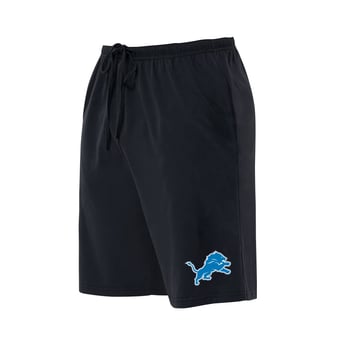 Men's Concepts Sport  Black Detroit Lions Big & Tall Fleece Lounge Shorts