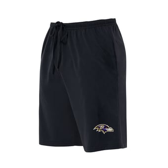 Men's Concepts Sport  Black Baltimore Ravens Big & Tall Fleece Lounge Shorts