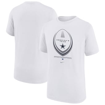 Youth Nike  White Dallas Cowboys Icon Legend Dri-FIT T-Shirt