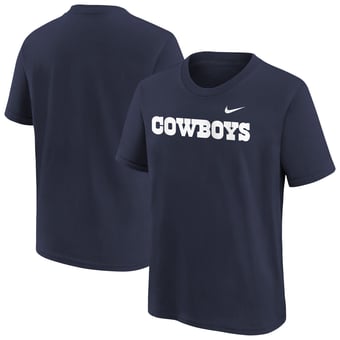Youth Nike Navy Dallas Cowboys Wordmark T-Shirt