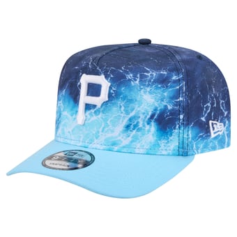 Men's New Era  Light Blue Pittsburgh Pirates Deep Water Pre-Curved 9FIFTY A-Frame Snapback Hat