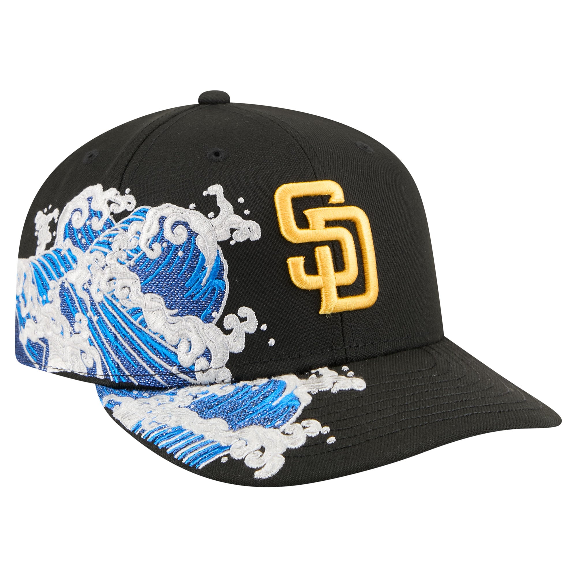 Men's New Era  Black San Diego Padres Surf 59FIFTY Fitted Hat