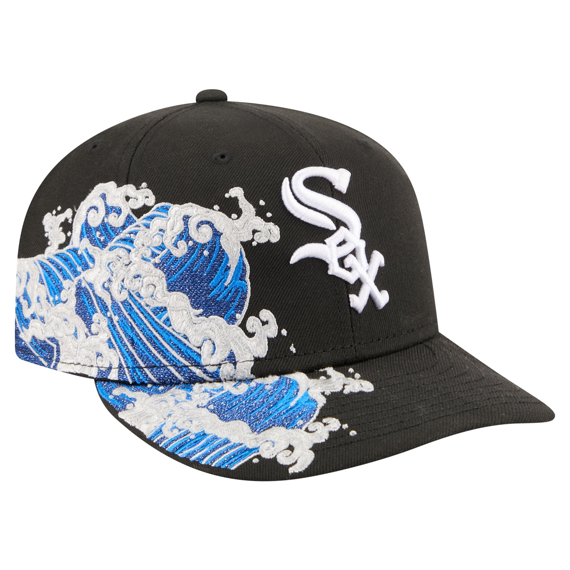 Men's New Era  Black Chicago White Sox Surf 59FIFTY Fitted Hat