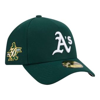 Men's New Era  Green Athletics A-Frame 59FORTY Fitted Hat