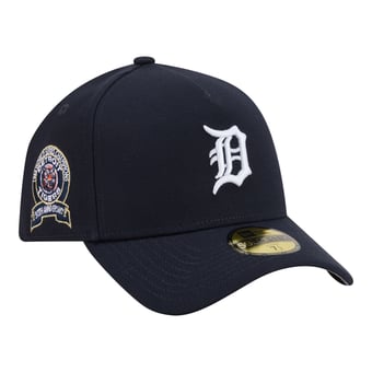 Men's New Era  Navy Detroit Tigers A-Frame 59FORTY Fitted Hat