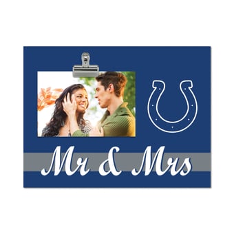 Indianapolis Colts 8" x 10.5" Briteline Mr & Mrs Clip Frame