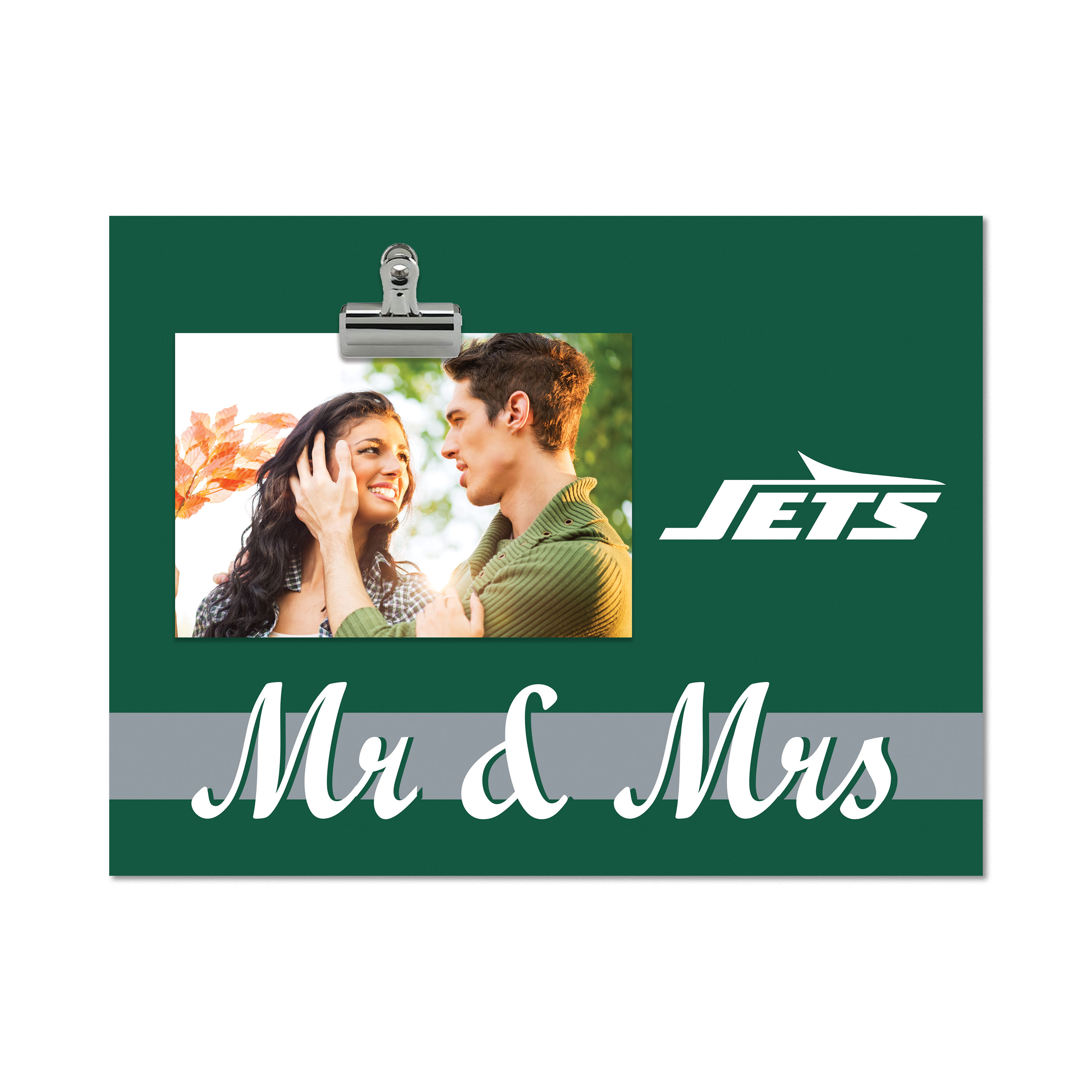 New York Jets 8" x 10.5" Briteline Mr & Mrs Clip Frame
