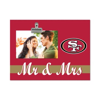San Francisco 49ers 8" x 10.5" Briteline Mr & Mrs Clip Frame