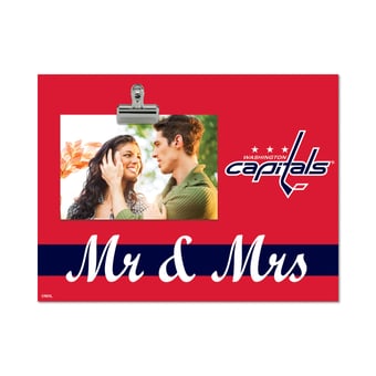 Washington Capitals 8" x 10.5" Briteline Mr & Mrs Clip Frame