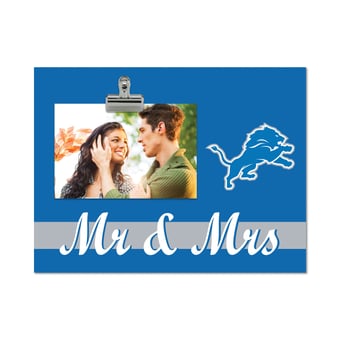 Detroit Lions 8" x 10.5" Briteline Mr & Mrs Clip Frame