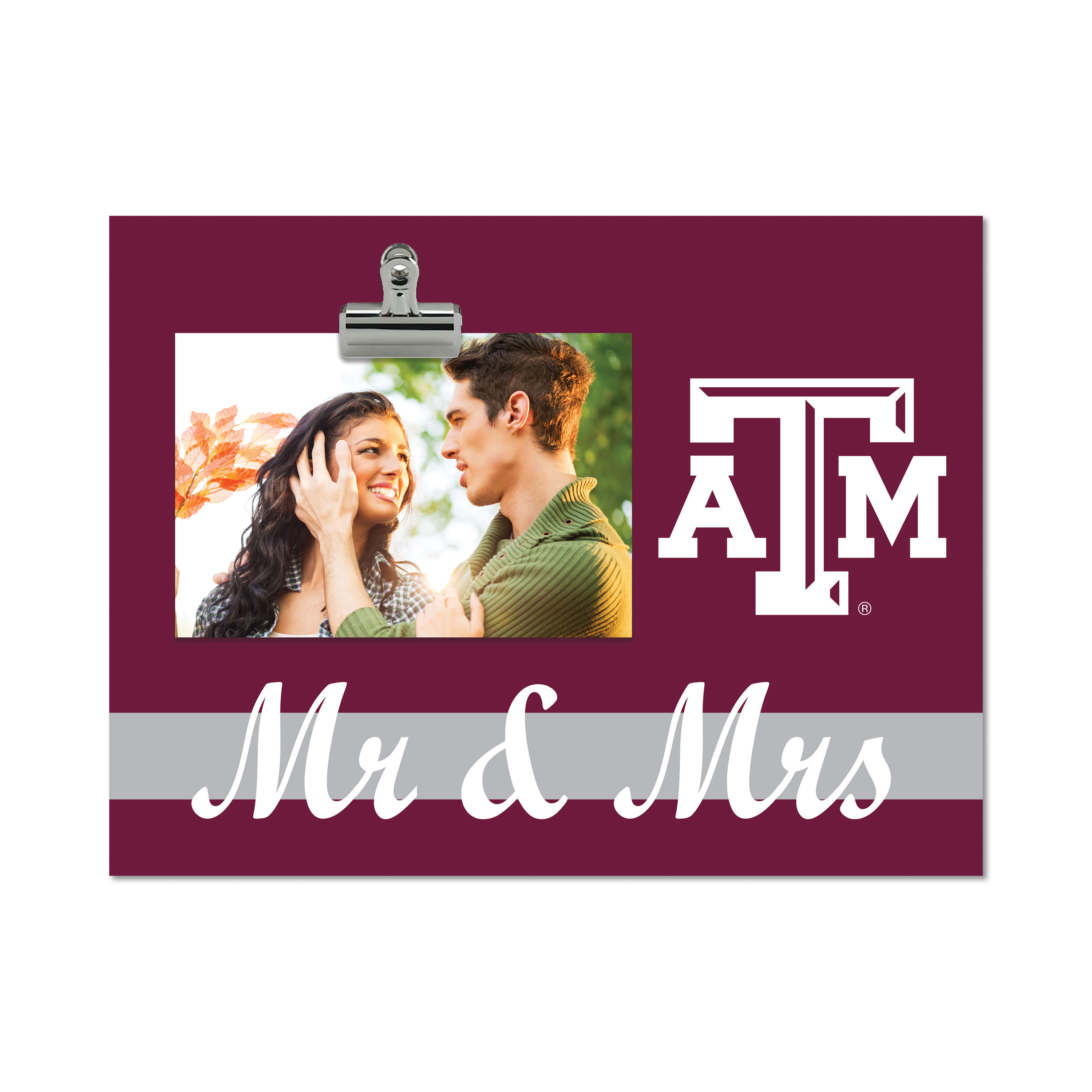 Texas A&M Aggies 8" x 10.5" Briteline Mr & Mrs Clip Frame
