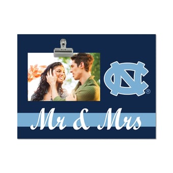 North Carolina Tar Heels 8" x 10.5" Briteline Mr & Mrs Clip Frame